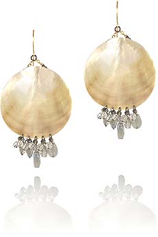 Erickson Beamon Venus mother-of-pearl earrings