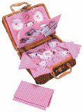 Ernest the Bear Butterfly Tea Set and Basket