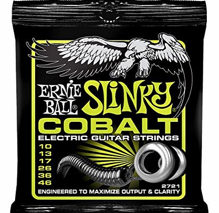 Ernie Ball 2721 Cobalt Regular Slinky 10-46 String Set