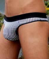 Eros White Stripe Thong