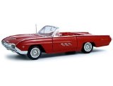 ERTL Diecast Model Ford Thunderbird Convertible (1963) in Red (1:18 scale)