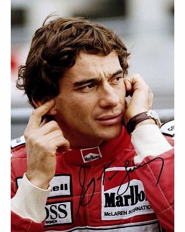 Ayrton Senna Signed Autographed 21cm x 29.7cm A4 Photo Poster