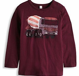 Esprit Boys 094EE8K005 Aus Baumwolle Long Sleeve T-Shirt, Red (Grape Jelly), 4 Years (Manufacturer Size: 10