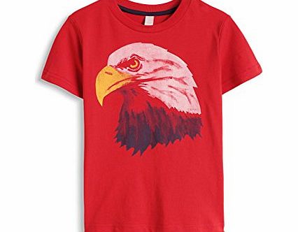 Esprit  Boys Eagle T-Shirt, Flashy Red, 8 Years (Manufacturer Size:128 )