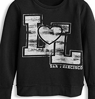 Esprit Girls 074EE5J002 Sweatshirt, Black, 9 Years (Manufacturer Size:X-Small)