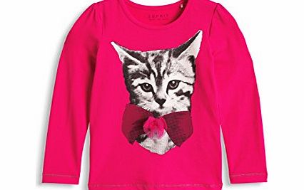 Esprit Girls 094EE7K008 T-Shirt, Magic Pink, 8 Years (Manufacturer Size:128 )
