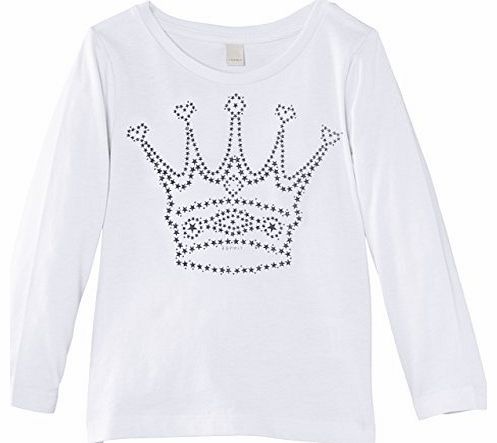 Esprit Girls 114EE7K004 T-Shirt, White, 8 Years (Manufacturer Size:128 )