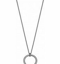 Esprit Ladies Brilliance Black Silver Necklace