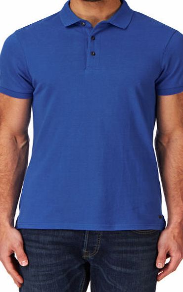 Esprit Mens Esprit Wash Polo Shirt - Azure Blue