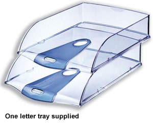 Esselte Allura Letter Tray with Snap-on Front