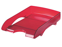 ESSELTE Intego A4 red letter tray with front