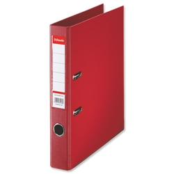 Lever Arch File PVC A4 Red Ref 48073