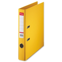 Esselte Lever Arch File PVC A4 Yellow Ref 48071