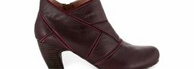 Esska Hope chestnut leather ankle boots