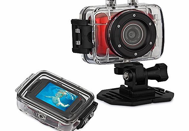 eSynic 2`` Touch Panel HD Waterproof Sport DV Camera Camcorder- Action Waterproof Sport DV Recorder Up to 10M Underwater- Diving Serving
