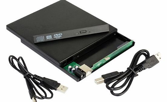 eSynic USB to IDE/ PATA External Case Caddy Enclosure for Laptop 12.7 IDE DVD CD BD RW Drive Burner Blu Ray Drive RW ROM Compaire with XP/ VISTA/ WIN-7