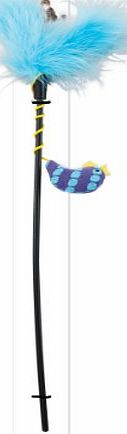 ETHICAL PRODUCT s Spot Fun Knit Fish Teaser Wand Catnip Interactive Durable Toy