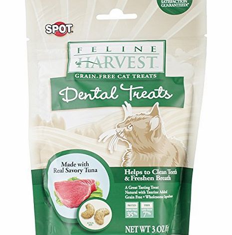 ETHICAL PRODUCTS INC Feline Harvest Dental Treats 3Oz-Tuna Flavor