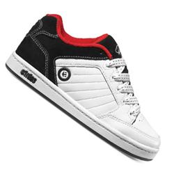 Boys Sheckler Skate Shoes - White/Red/Black