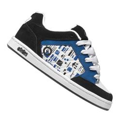 etnies Boys Sheckler Skate Shoes -White/Black/Blue