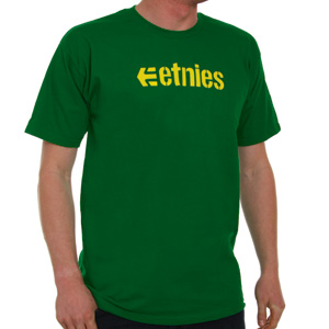 Etnies Corporate Tee shirt - Kelly Green