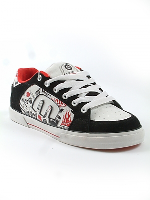 Etnies Dasit Skate Shoes - Black/Red/White