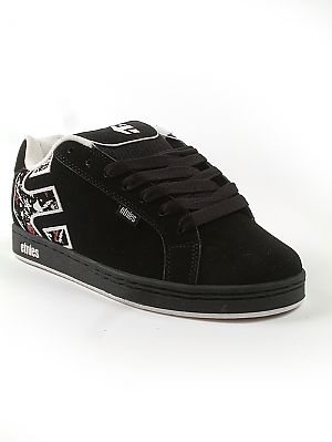 Etnies Fader Skate Shoes - Black/White/Black