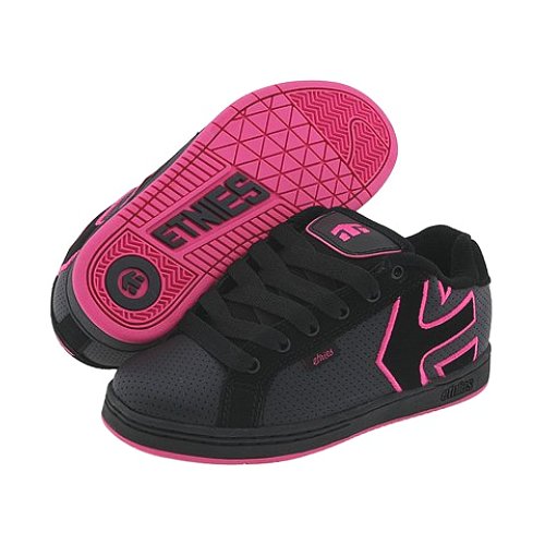 Ladies Etnies Fader Skate Shoe Black / Black /
