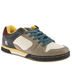 Etnies Male Duardo Leather Upper in Beige and Brown