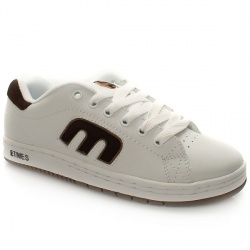 Etnies Male Etnies Callicut Leather Upper in White and Brown