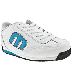 Male Etnies Lo Cut Ii Leather Upper in White and Pl Blue