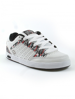 Etnies Sheckler Skate Shoes - White/Red/Grey