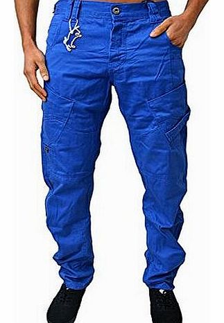 Jeans Designer Mens Curved Leg Tapered Fit Trousers Bottoms EM 332 Chino Pants