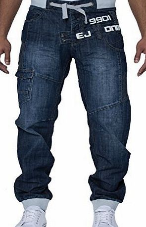 Eto Mens Designer Eto Jeans Cuffed Leg Jogger Denim Pants Bottoms In 6 Styles