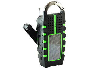 Outdoors Wind Up and Solar Radio