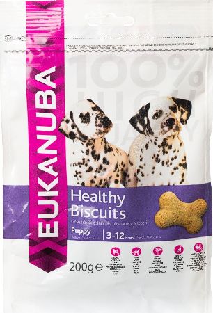Eukanuba, 2102[^]0107531 Puppy 3-12 Months Healthy Biscuits 200g