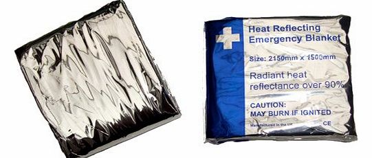 EVAQ8 5 x Foil Survival Blanket reflective thermal first aid 1st