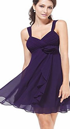 Ever-Pretty HE03266PP16, Purple, 16UK, Ever Pretty Short Party Dresses For Women 03266