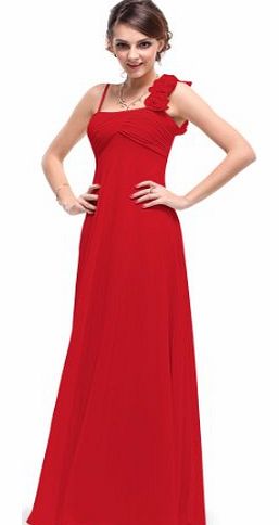 Ever-Pretty HE09766RD12, Red, 12UK, Ever Pretty Charming Red Designer Dresses UK 09766