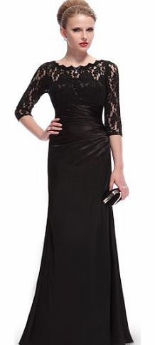 Ever-Pretty HE09882BK16, Black, 16UK, Ever Pretty Womens Dresses With Sleeves 09882