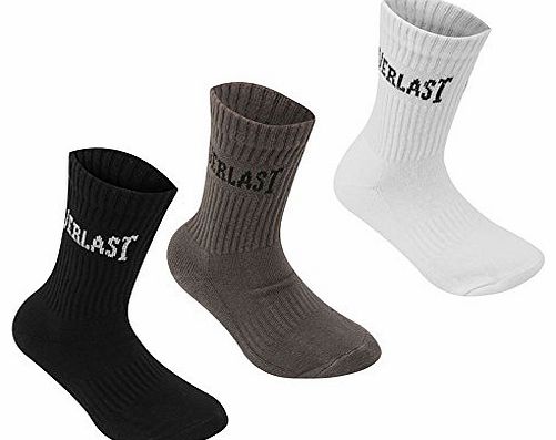 Everlast 6 Pairs - Mens Everlast Sports Crew Socks - UK Size 7-12 (Mixed)