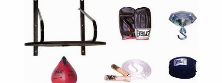 Everlast Speed Bag Platform Kit - Includes Ball, Bag Gloves, Hand Wraps amp; Skipping Rope