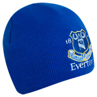 everton Essential Crest Beanie Hat - Everton Blue.