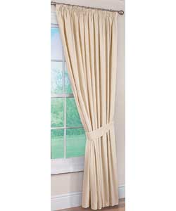 Everyday Lined Ivory Pencil Pleat Curtains - 66