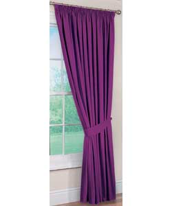 Everyday Lined Pencil Pleat Cassis Curtains -66