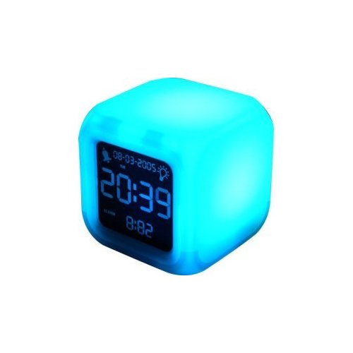 everythingplay Aurora Colour Changing Alarm Clock with Mains Adapter