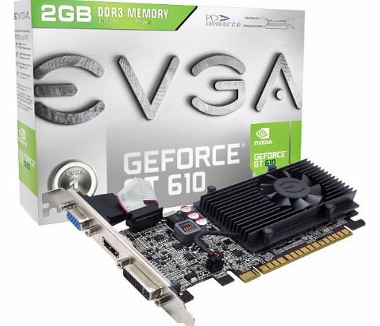 EVGA GF GT 610 2GB DDR3 Graphics Card
