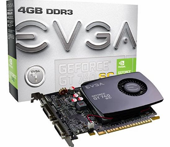 NVIDIA GT 740 SC 4GB Graphics Card (128 Bit, DDR3, HDMI, DVI-I DVI-D, PCI-E)