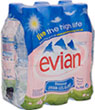 Evian Natural Still Mineral Water (6x500ml)