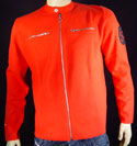 Mens Red Racing Genes Full Zip Cotton Mix Sweater